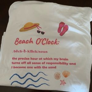 Whimsical beach tee for the true, sand goddess! New/Never worn.